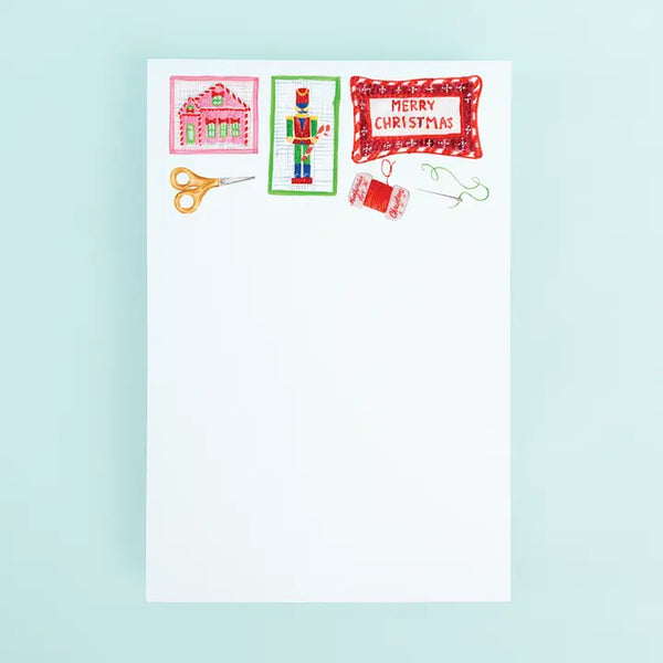 Holiday Needlepoint Notepad