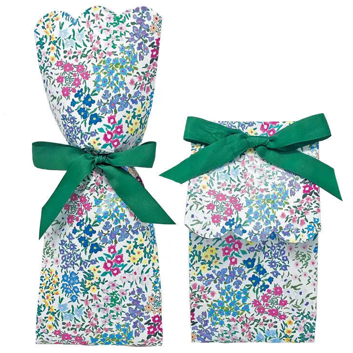 Spring Blooms Floral Wine and Gift Bags Set