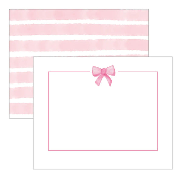 Pink Bow Boxed Notecard Set