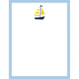 Yellow Sailboat Notepad
