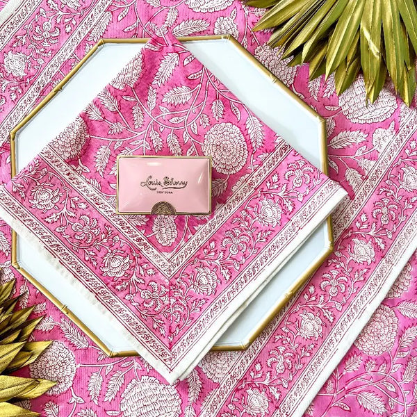Pinkney Pink Set of 4 Dinner Napkins