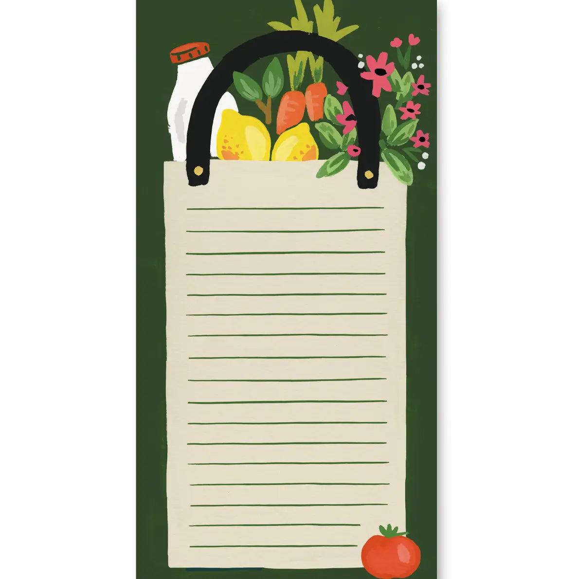 Grocery Bag Magnetic Market List Notepad