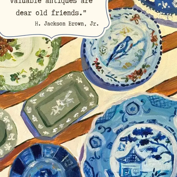Ode to Spode Friendship Greeting Card