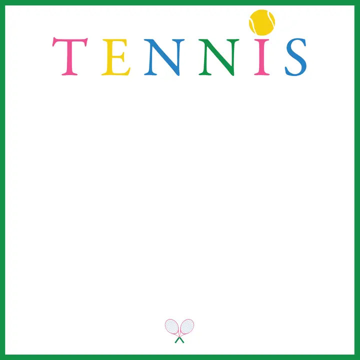 Tennis Slab Notepad