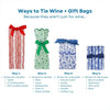 Christmas Marble Wine and Gift Bag Set