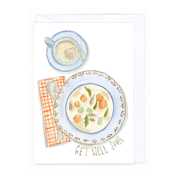 Get Well Soon Soup Greeting Card