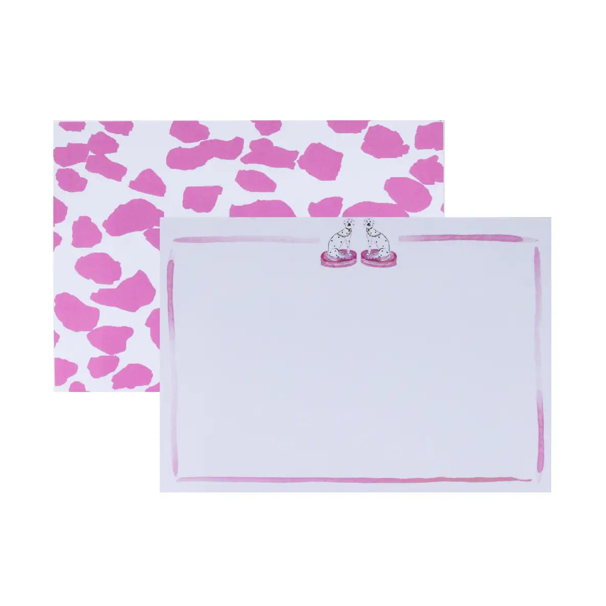 Pink Ceramic Dog Notecards