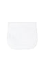 White Basket Weave Burp Cloth Trimmed In White