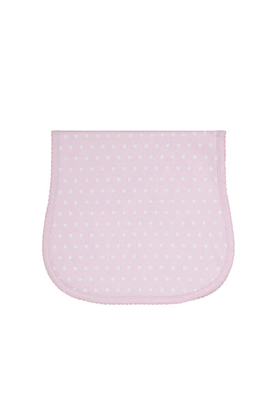 Pink Polka Dot Burp Cloth