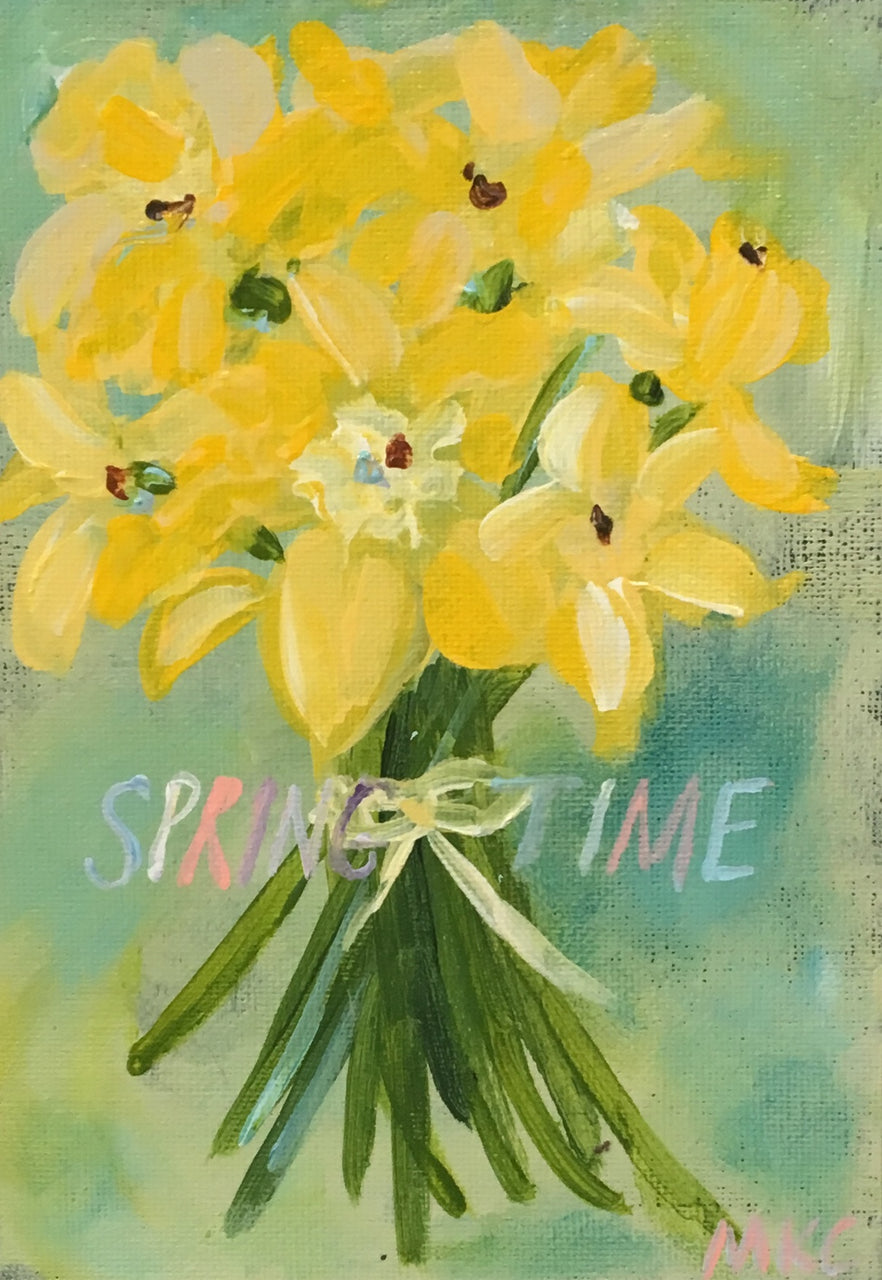 Springtime Daffodils Greeting Card