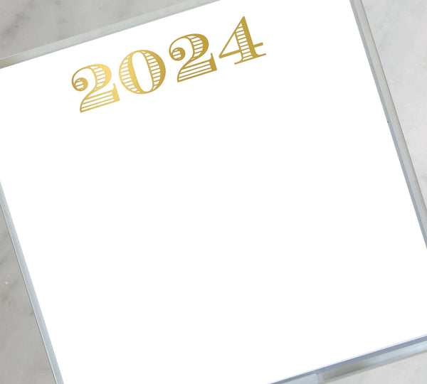 2024 Gold Foil Small Notepad