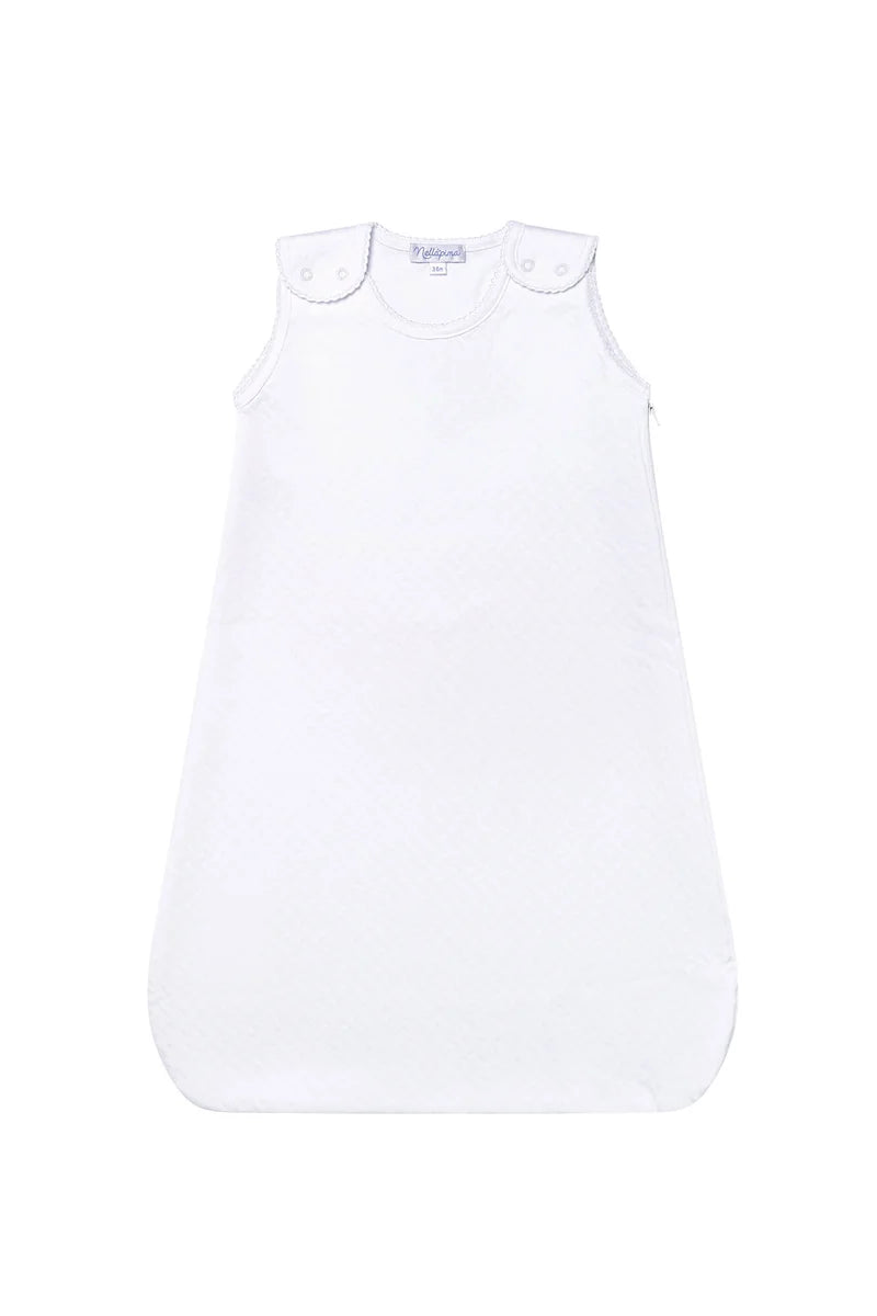 White Basketweave Baby Sack