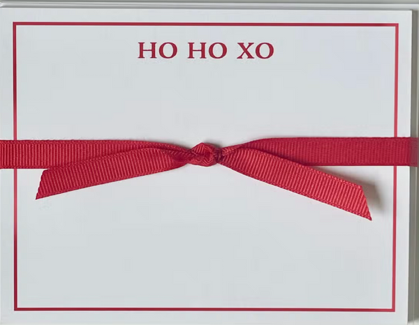HO HO XO Flat Note Card Set