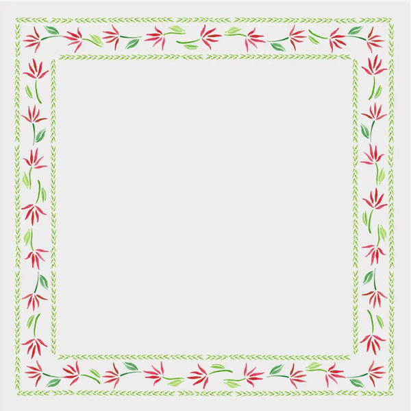 Poinsettia Garland Notepad