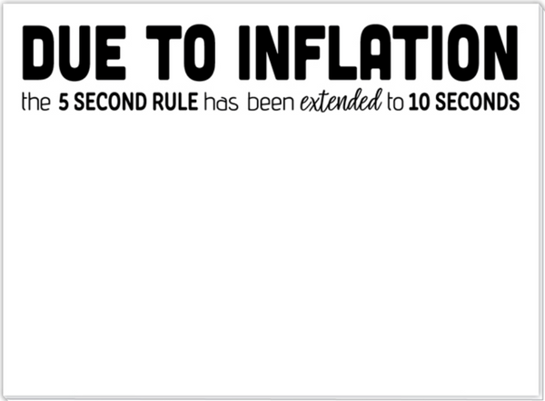 Due To Inflation Mini Slab Notepad