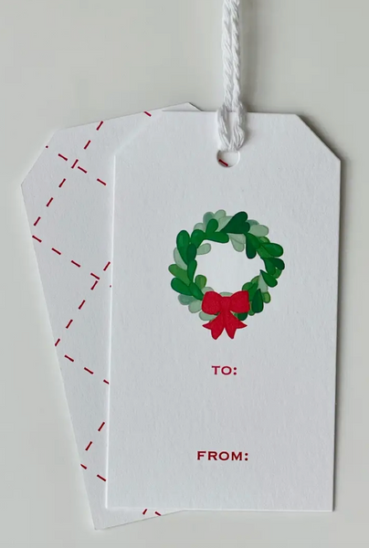 Wreath Christmas Gift Tags