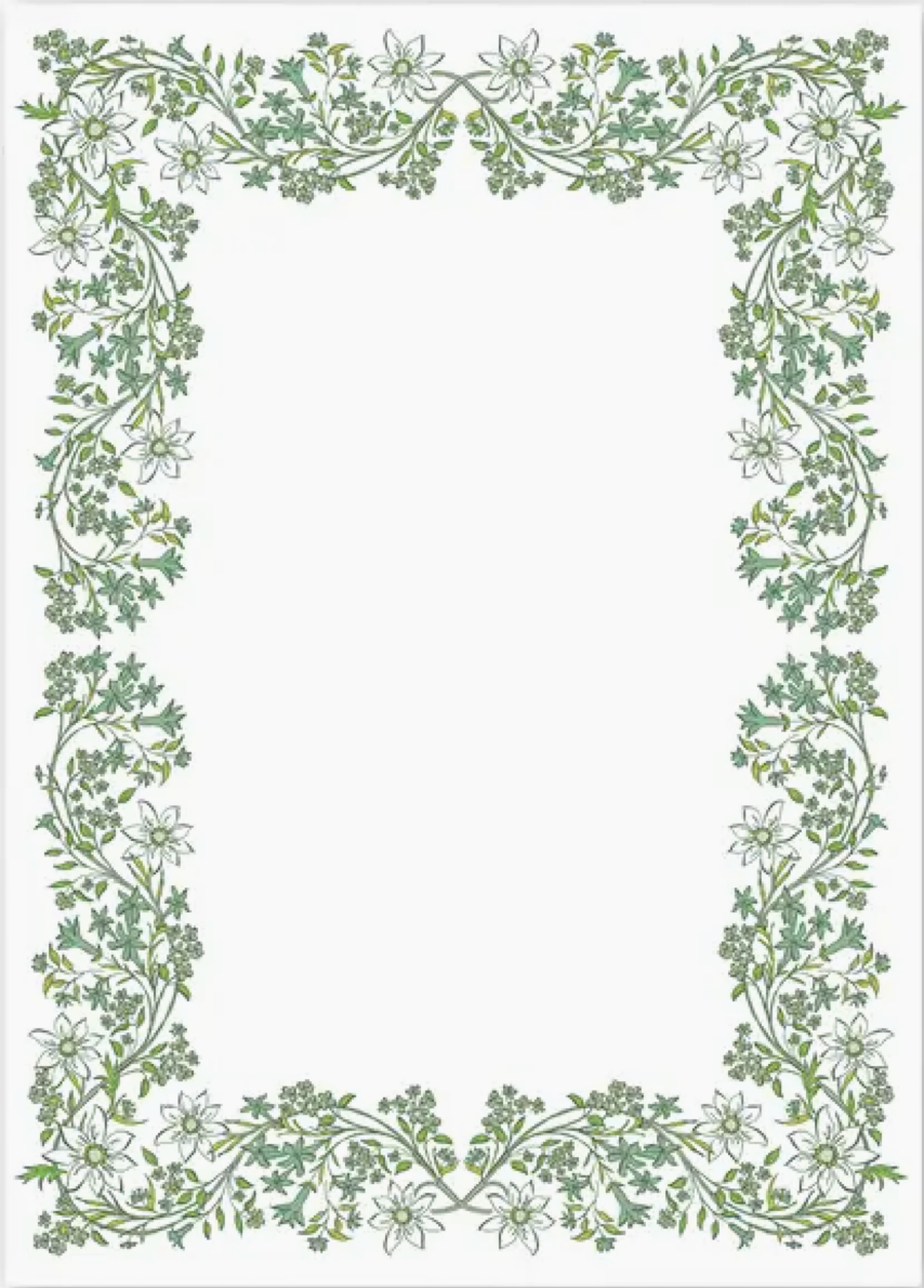 Chalet Chintz Green Notepad