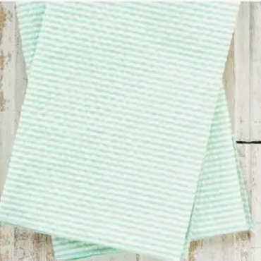 Green Seersucker Everyday Napkins