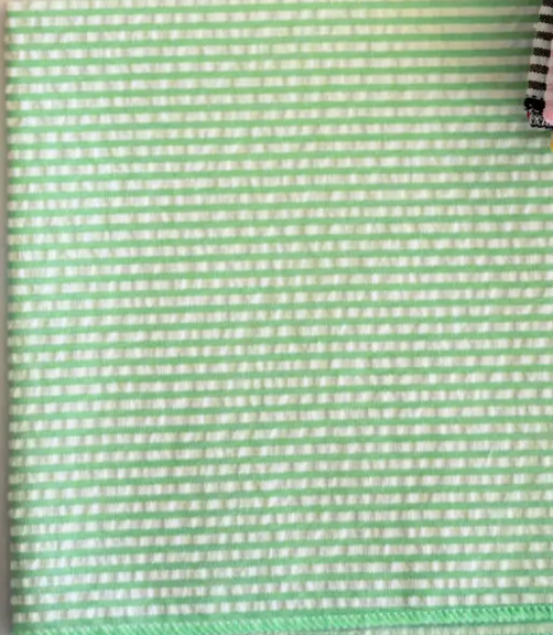 Green Seersucker Cocktail Napkins