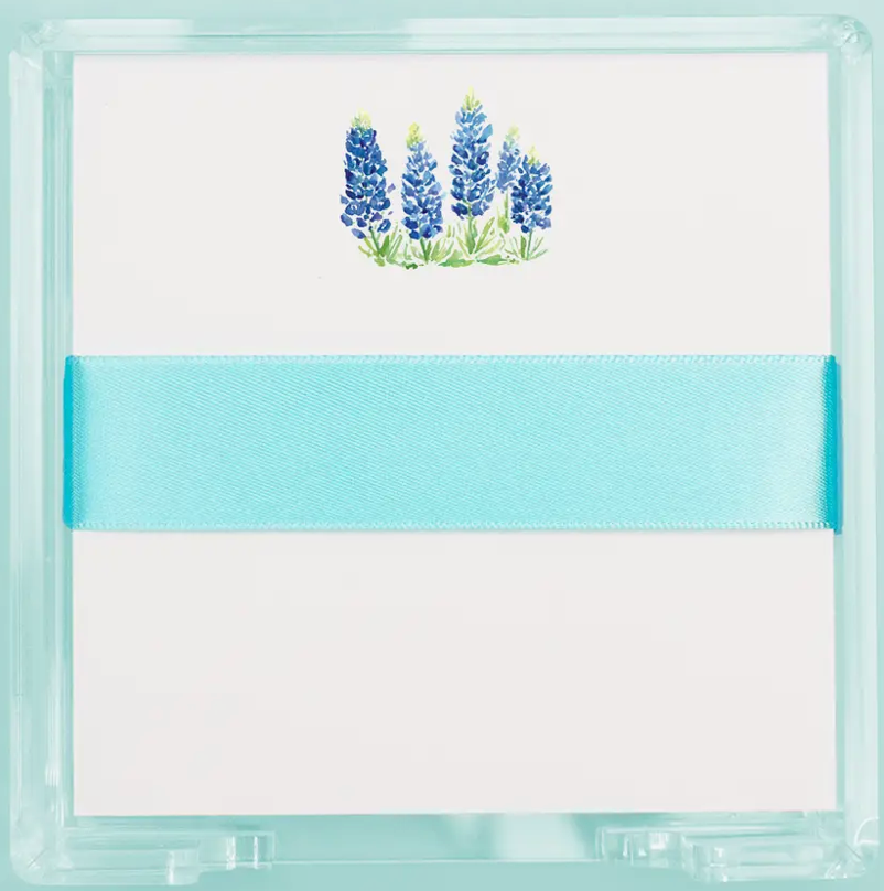 Bluebonnet Fields Notepad Desk Set