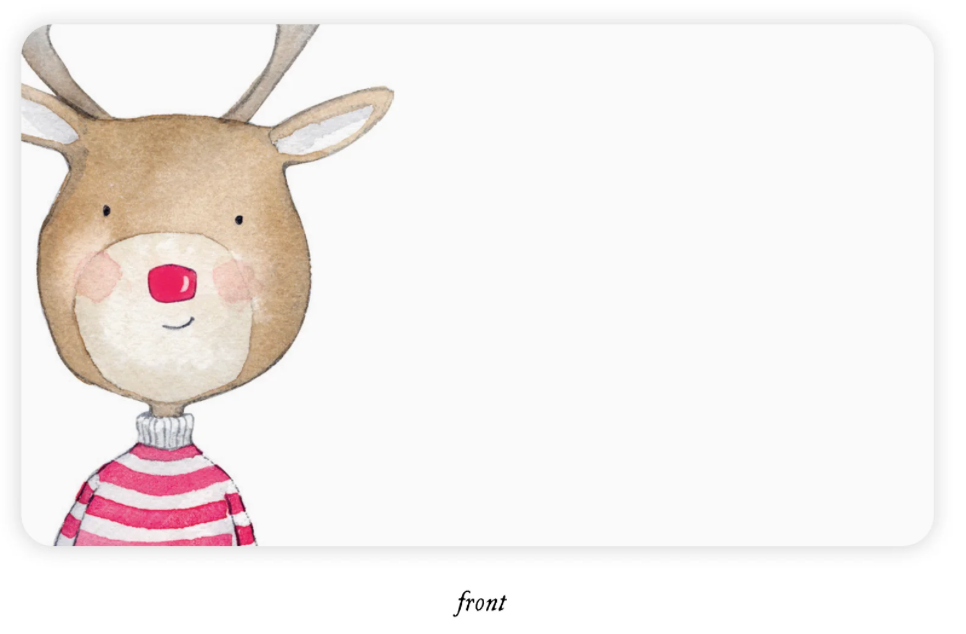 Rudolph Christmas Little Notes