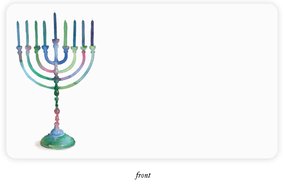 Menorah Little Notes