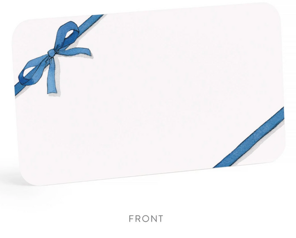 Blue Bow Little Notes with Blue Gingham Envelope Duo Set