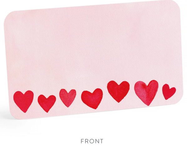 Mini Hearts Blush Little Notes