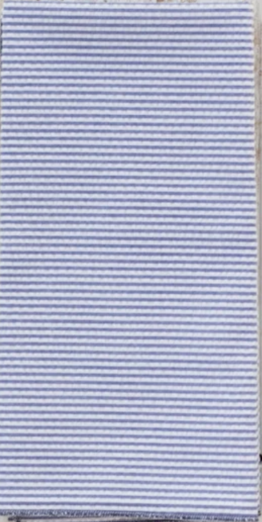 Blue Seersucker Dinner Napkin Set