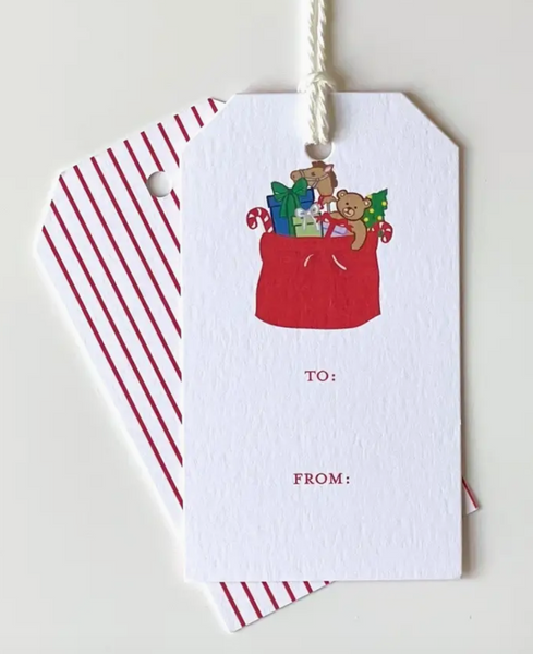 Santa's Toy Bag  Gift Tags