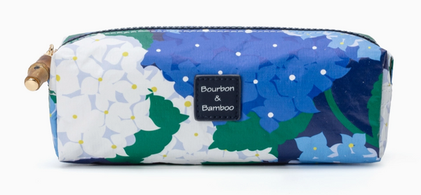 Blue Hydrangea Baguette Pouch