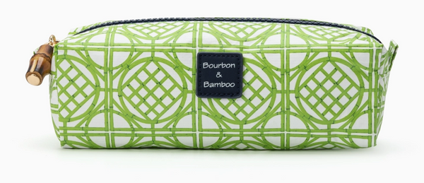 Lime Lattice Baguette Pouch