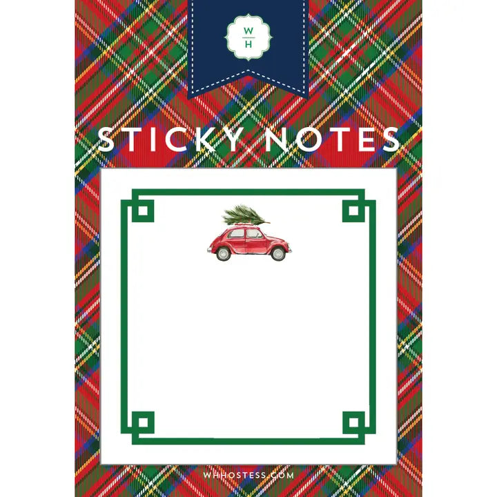 Christmas Car Sticky Notes