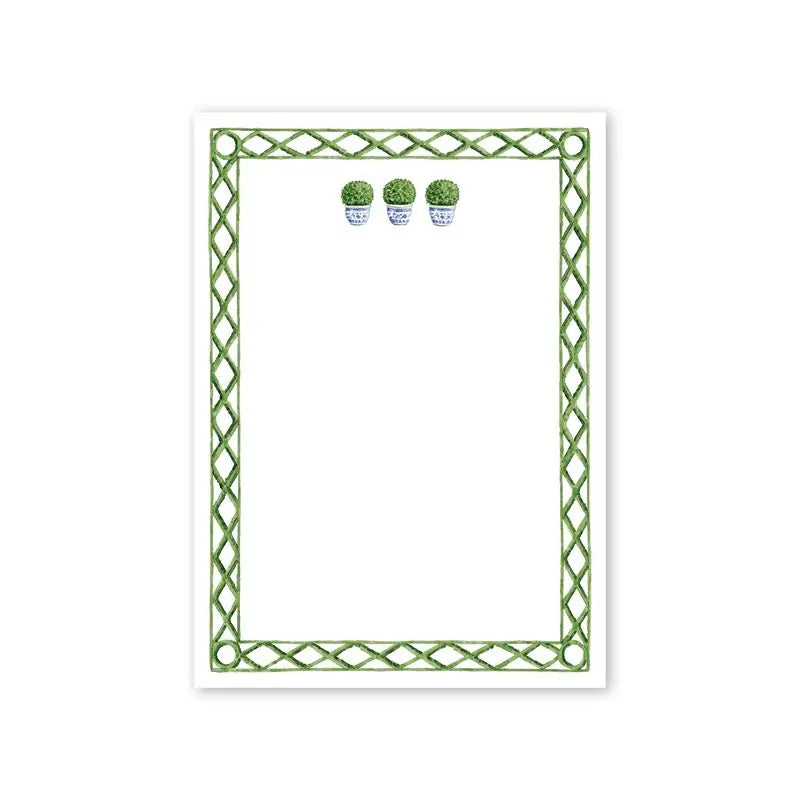 Poolside Topiary Notepad