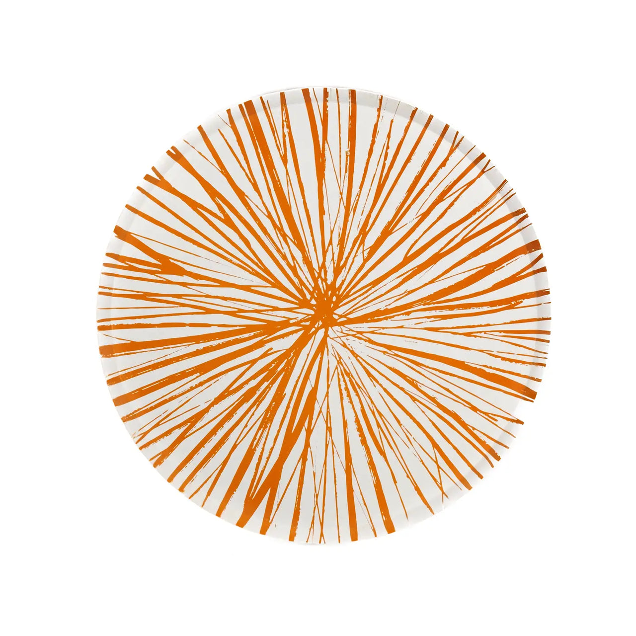 Orange Radiance Paper Dinner Plates