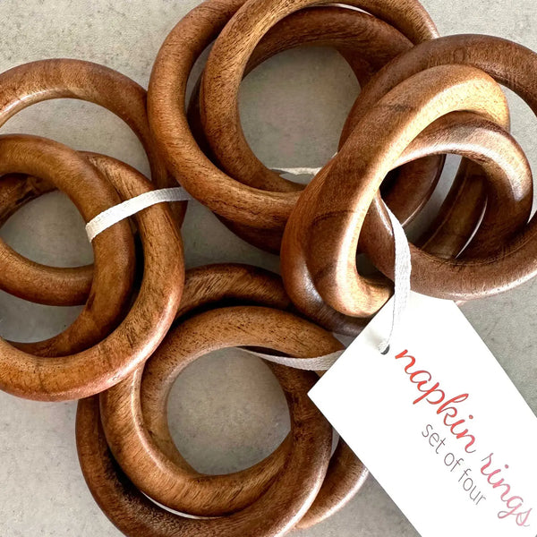 Wood Bangles Napkin Rings