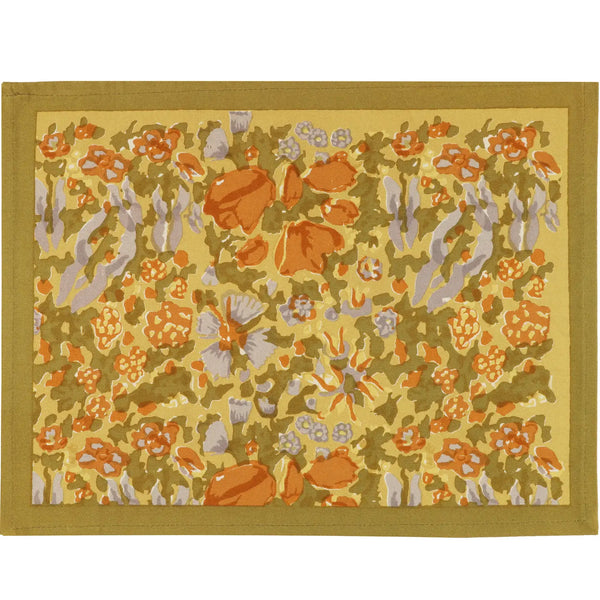 Jardin Mustard and Grey Placemats