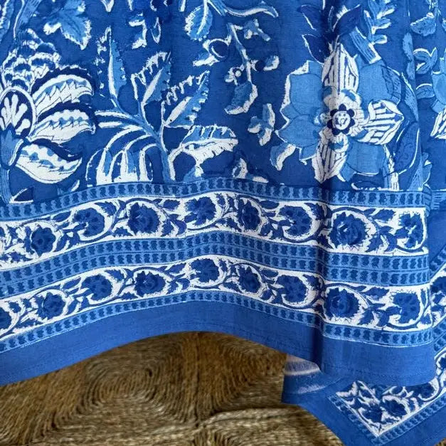 Ellis Blue Evening Tablecloth