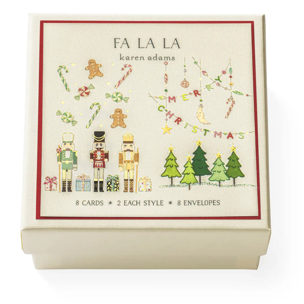 Fa La La Christmas Gift Enclosure Box