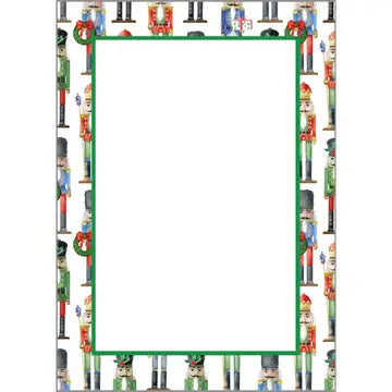 Nutcracker Pattern Christmas Notepad