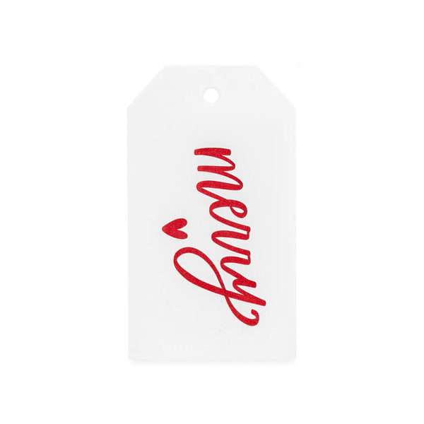 Merry Heart Christmas Gift Tag Set