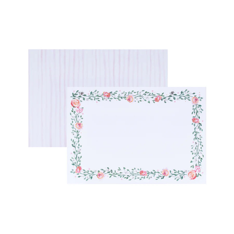 Pink Garland Notecards