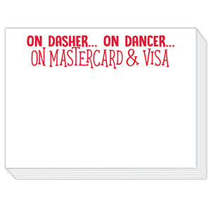 On Dasher, On Dancer Mini Slab Notepad