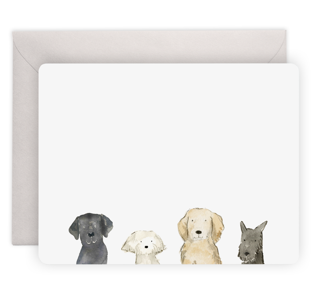 Dog's Day Flat Notecards