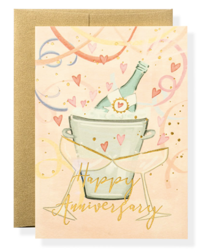 Anniversary Toast Greeting Card