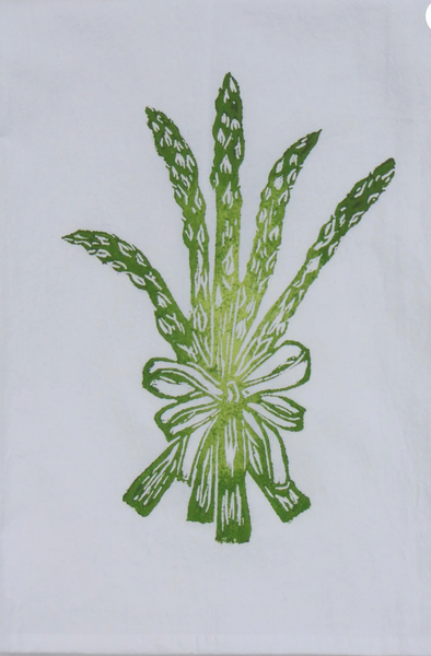 Green Asparagus Kitchen Towel