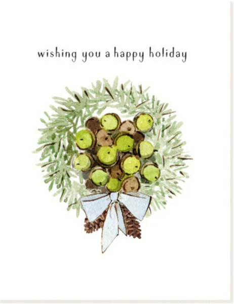 Acorn Garland Holiday Greeting Card