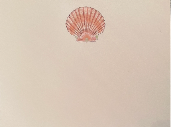 Scallop Shell Dittie Notepad