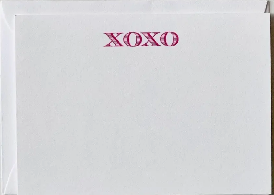 XOXO Gift Enclosure Cards