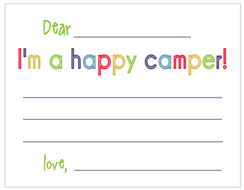 Happy Camper Notecards - Boy